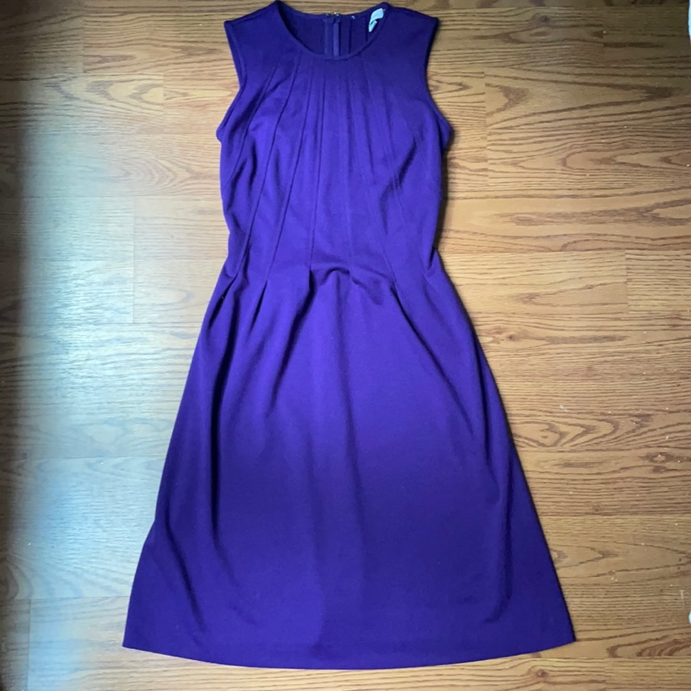 Calvin Klein Purple Sleeveless Scuba Dress S2